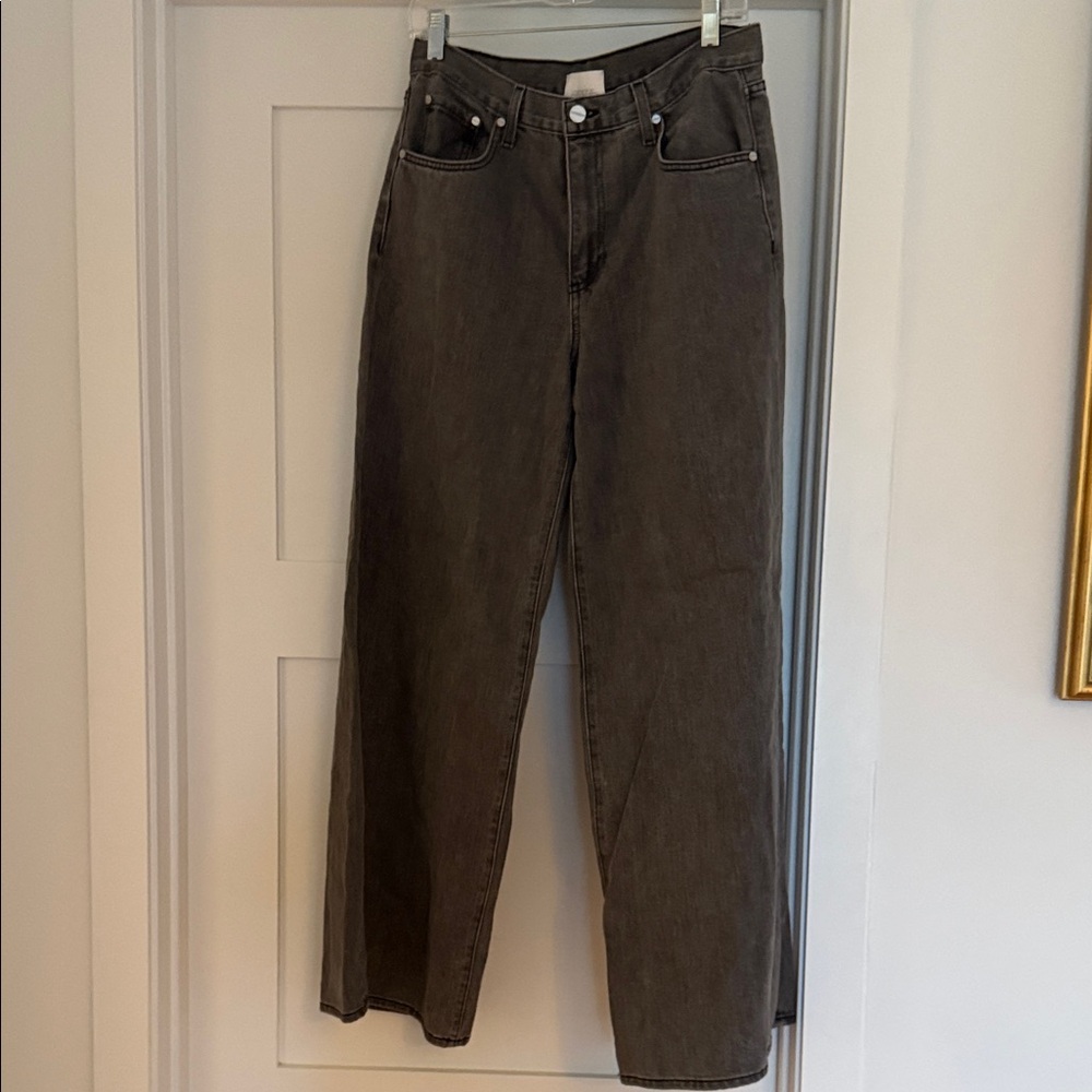TWP Grey Tiny Dancer Wide-Leg Jeans